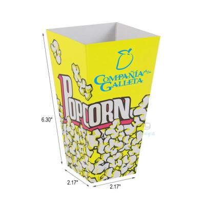 China Custom Wholesale Recycled Materials Food Packaging Design Popcorn Box With Lid for sale