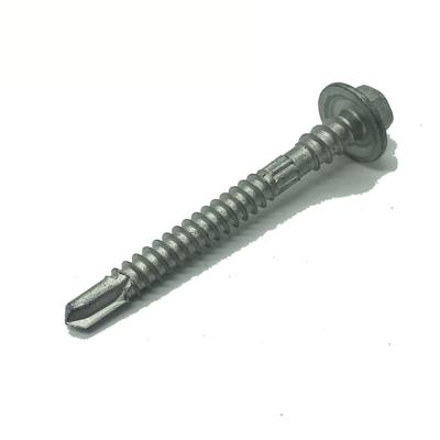 China HEX Glavanize Hex Socket Joint Head Self Drilling DIN7505 Deck Screw With Extra Straight Quick Thread for sale