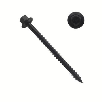 China Ind Washer Wood Screws Hex Washer Head Ruspert Construction Black Color (Deck Screws) Ind 500/1000 Hour for sale