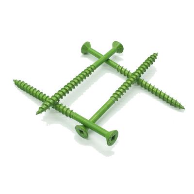 China Square Drive Platform Flat Head Screws With Green Seeds Ruspert Salt Spray: 1000hours for sale