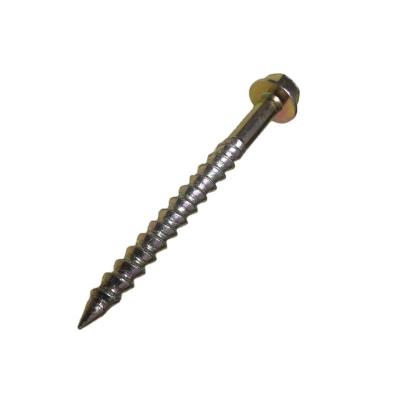 China HEAD GASKET HEX GASKET ROOFING SCREWS AND LUG SCREWS WITH GASKET YELLOW ZINC PLATE for sale