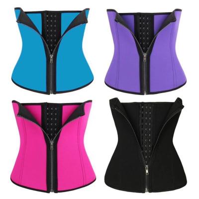 China Wholesale Viable Body Slimming Shapewears Tummy Control+ Neoprene Shaper Waist Trainer With Zipper Hook Shapewear for sale