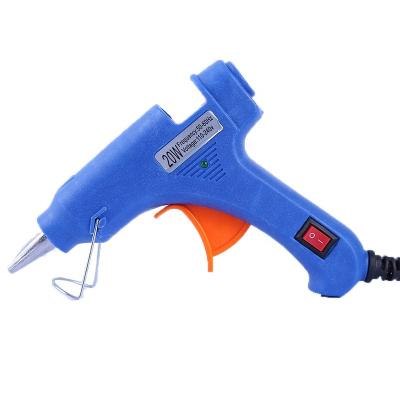 China Gun Packing 20W Aluminum/Plastic Electric Gun, DIY, Cordless Hot Arts and Crafts Repairing Hot Melt Glue Gun for sale