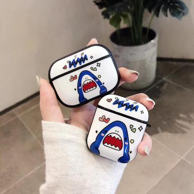 China Dino Cartoon Design High Quality Comfortable Soft Silicon Wholesale Cover Device Shockproof Case For Airpods pro 3/Airpods for sale