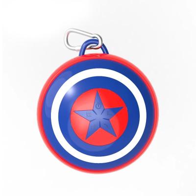 China Phone Function TWS Function Captain America Outdoor Sports Portable Speaker Mega Bass Mini Bicycle Sound Box for sale