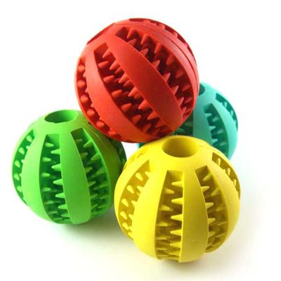 China Hot-selling Rubber Indestructible Chew Toy Bite Pet Toy Ball Pet Chew Toy Food Dispensing Dispensing Concealment Toys Indestructible Rubber Treat Ball for sale