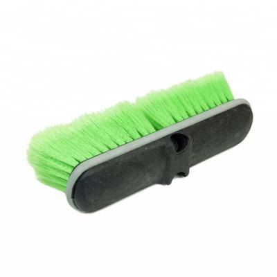 China High Efficiency 25CM Truck Wash Water-Through Soft Bristle Flow Brushes Head Auto Cleaning Brush for sale