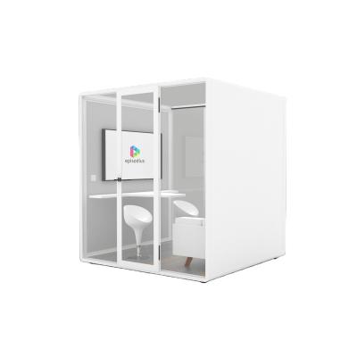 China Adjustable Open Acoustic Soundproof Meeting Booth Office Booth Convenient Desk Pod (Height) for sale