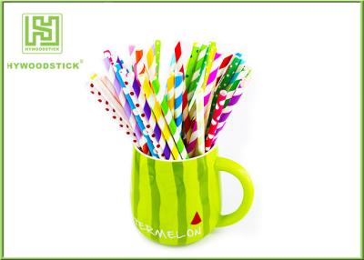 China Beautiful Thin Star Paper Straws , Cocktail Drink Straws For Kids Birthday Party for sale