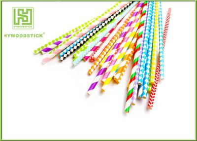 China Unique Party Decorations Party Paper Straws Biodegradable 50pcs / Bag for sale