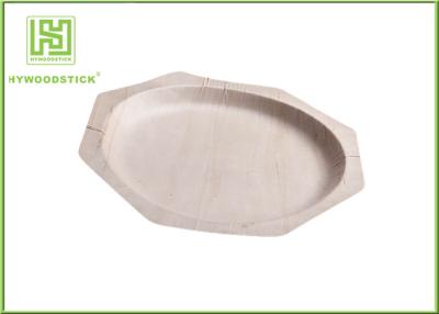 China Polygone Shape Wooden Sushi Plate Set , Smooth Surface Disposable Restaurant Plates for sale