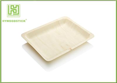 China Odorless Elegant Disposable Plates , Medium Wooden Serving Platters Well Polished for sale