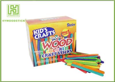 China Multi - Color Math Natural Wood Sticks , Mini Craft Wooden Counting Sticks For Child for sale