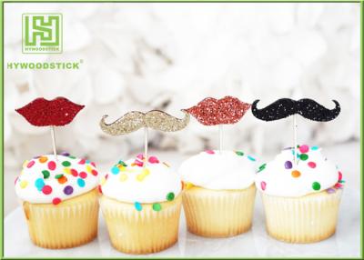 Κίνα Λίγο κέικ άριστων Mustache Cupcake ατόμων που διακοσμεί τα εργαλεία 150mm μήκος προς πώληση