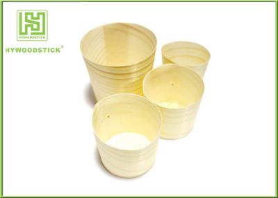 China New Product Disposable Wooden Round Cup for Food Party Cake Cup for sale