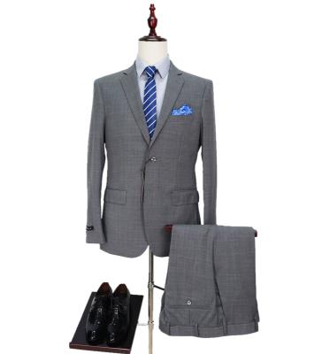 China Windproof Mens Wool Check Slim Fit Ready Suits Male Business Clothing Made In China OEM for sale