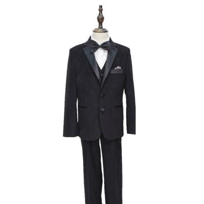 China Anti-Wrinkle New Children's Teenager Party Custom Three Pieces Tuxedo Suits Made In China OEM for sale