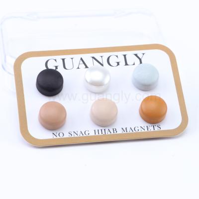 China Fashionable cheap matte colors ultra strong magnetic brooch Hijab pins for sale