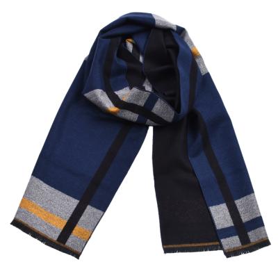 China Winter Luxury Wholesale Warm Wool Fashion Men's Long Scarf for sale