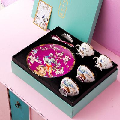 China New Household Viable Fashion Chinese Ceramic Dish Tableware Gift Box Luxury Creative Meal Dishes 11 for sale