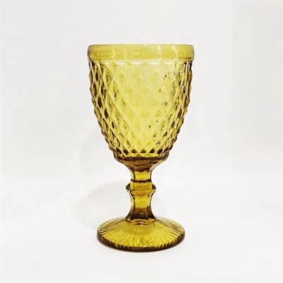 China Modern Design Sustainable Glass Material Unique Glass 300ml Shape Wine Drinking Mug for sale