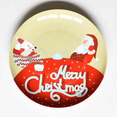 China Sustainable Artistic Dinnerware Sets Dinnerware Ceramic Christmas Dinner Glazed Dishes For Home for sale