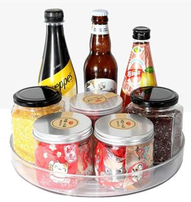 China Kitchen Viable Transparent Circular Storage Box Food Grade Storage Box Household 136500 Rotating Refrigerator Storage Box for sale