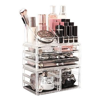 China Viable acrylic 3 layers makeup box, jewelry and makeup boxes, makeup drawer makeup box for sale