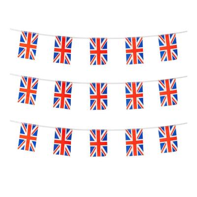 China FLYING 14*21cm Wholesale High Quality 100% Polyester Custom BRITISH Bobbing Flags For Party Event Decorations for sale