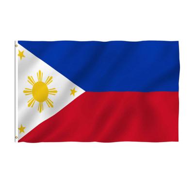 China Health Care Institutes Merchandise in 3x5 Foot Philippines Flag Running Double Stitched National Flags Filipino Filipino Polyester with Brass Grommets Banner for sale