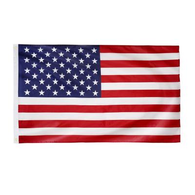 China FLYING 3x5 Foot American US Flag USA Flags Double Stitched Polyester With Brass Grommets 90x150cm Banner for sale