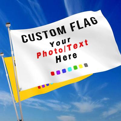 China Custom Flag 3x5 Foot FLYING Personalized Flags Banners Design Print Your Own Logo Brass Grommets Customized Indoor Outdoor Banner for sale