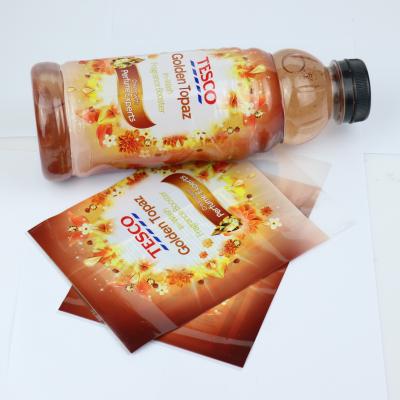 China Water Soluble PVC Shrink Label For Soft Drink Bottle, PVC Shrink Label Sleeve, PVC Shrink Labels for sale