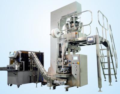 China Food Triangle Pyramid Tea Bag Machine With Outer Envelope Bag Packing Machines for sale