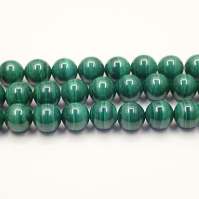 China The popular interesting price of high quality malachite malachite round natural genuine D.C.A. gemstone bead bracelet for sale