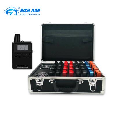 China One Set 2.4ghz Tour Guide System Include 30 Receivers + 2 Transmitters Charger Case Whisper RC2401 Tour Guide System for sale