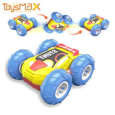 China RC Hobby 2.4GHZ Waterproof Mini RC Car Toys Double Inflatable Wheel Side Rotating Amphibious Remote Control Stunt Car for sale