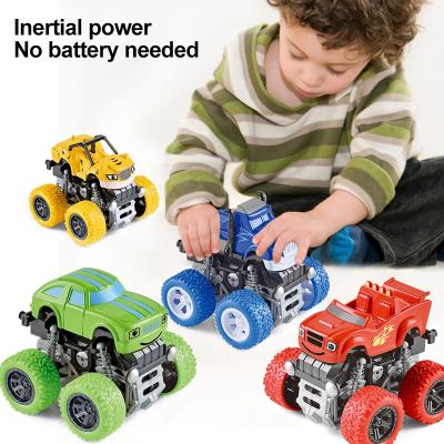 China Toy Wholesale 12PCS/Set Pull Back Diecast Toys Car Diecast Car Stunt Truck Model Powered By Toys Inertia Friction Diecast Toy Vehicles for sale