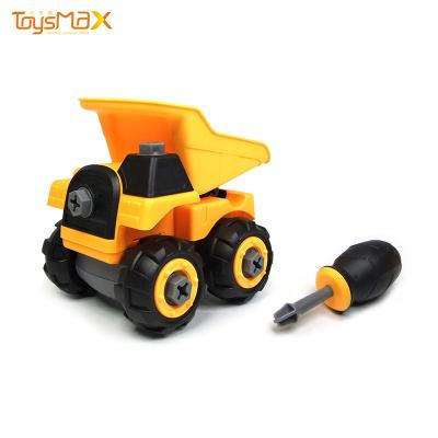 China DIY essemblying Engineering New Funny Car 2020 Building Block Bricks Diy Toys Assemble Truck Car Blocks Car Kit Diy Dump Truck for sale