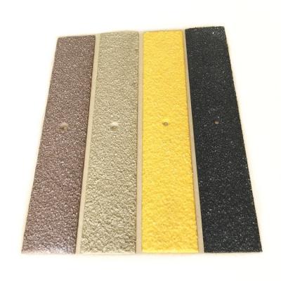 China Customized Length FRP Flat Fiberglass Strips for Corrosion Resistance and Anti-slip for sale