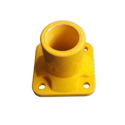 China FRP Handrail Accessories Elbow/Baseplate/Cross Tee/Side Post Base for Safety Handrails for sale