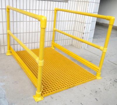 China Chemical Corrosion Resistant FRP GRP Balustrades and Fiberglass Handrails for Industrial for sale