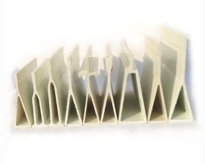 China High Strength FRP Pultrusion Triangle Shape Support Beam Profiles 40mm To 150mm Height for sale