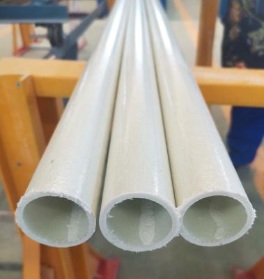 China 1m to 11.6m Length Chemical Resistant GRP FRP Pultrusion Tube Fiberglass Plastic Pole for sale