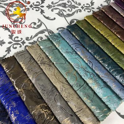 China New Design Cheap Price Fabric Waterproof Bronzing Upholstery For Sofa for sale