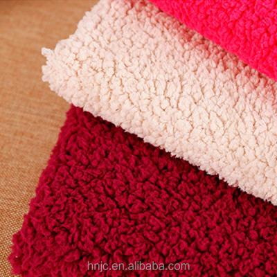 China 2019 anti static wholesale different weight solid color sherpa fleece fabric for clothes for sale