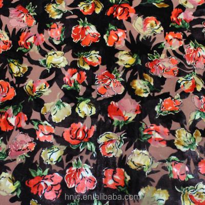 China Korea Simple Popular Style Burnout 95 Polyester 5 Spandex Fabric for sale