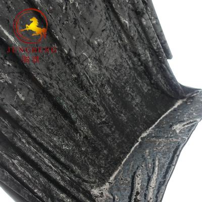 China Black heavy and thick 300gsm waterproof color black fabric in curtain crush for sale