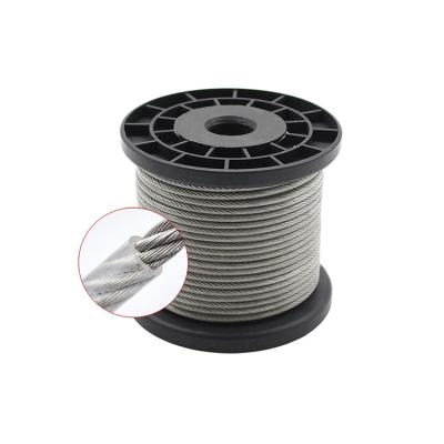 China Professional Construction Hot Sale Manufacturer High Tension 9x7 Cable PVC Coated Galvanized Steel Wire Rope for sale