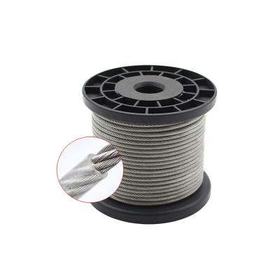 China Construction Manufacturer Wholesale Finely Processed High Tension 9x7 Cable PVC Coated Galvanized Steel Wire Rope for sale